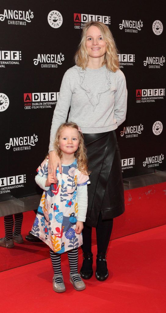 Susan Carberry and Anya O'Connor pictured at the screening of Angela's Christmas to launch ADIFF's Fantastic Flix children's programme. Picture: Brian McEvoy Photography