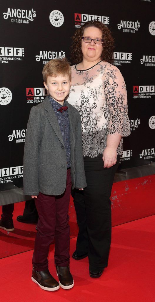 Brendan Mullins and Brenda Mullins pictured at the screening of Angela's Christmas to launch ADIFF's Fantastic Flix children's programme. Picture: Brian McEvoy Photography