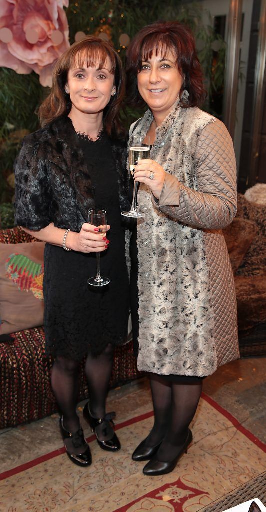 Mary Hydes and Virgina Synnott at the Breast Cancer Ireland Christmas Lunch in Marco Pierre White, Donnybrook to raise funds for breast cancer research. Photo: Brian McEvoy