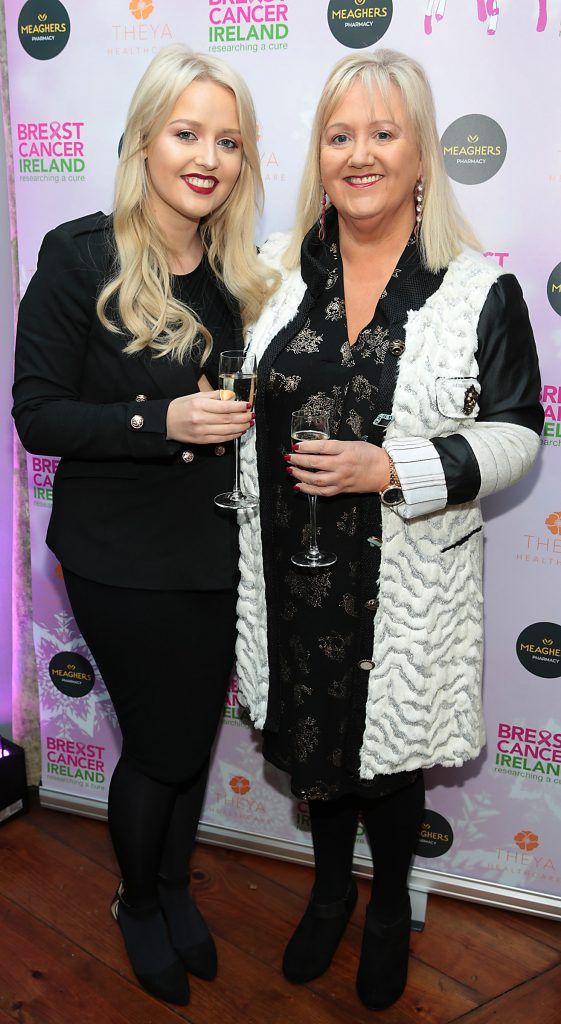 Laura Mullett and Geraldne Mullett at the Breast Cancer Ireland Christmas Lunch in Marco Pierre White, Donnybrook to raise funds for breast cancer research. Photo: Brian McEvoy