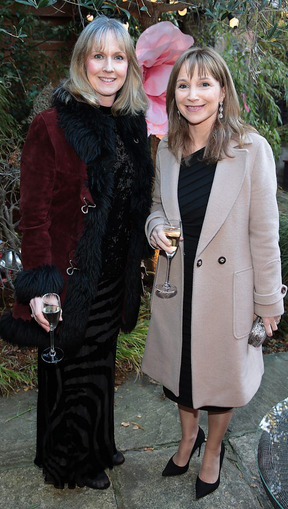 Claire Paul and Sharon Guard at the Breast Cancer Ireland Christmas Lunch in Marco Pierre White, Donnybrook to raise funds for breast cancer research. Photo: Brian McEvoy