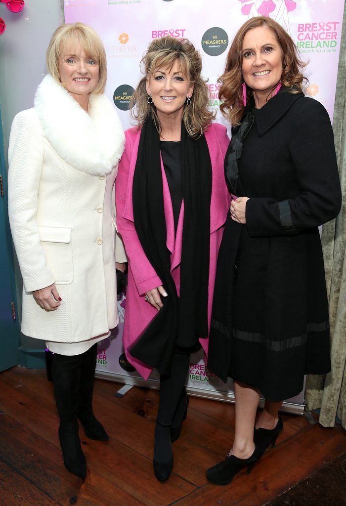 Renee McGinn, Pauline Forde and Dee O Connor at the Breast Cancer Ireland Christmas Lunch in Marco Pierre White, Donnybrook to raise funds for breast cancer research. Photo: Brian McEvoy