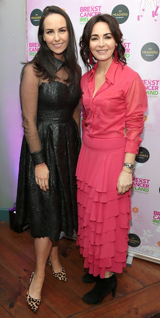 Liza Brennan and Fiona Gratzer at the Breast Cancer Ireland Christmas Lunch in Marco Pierre White, Donnybrook to raise funds for breast cancer research. Photo: Brian McEvoy