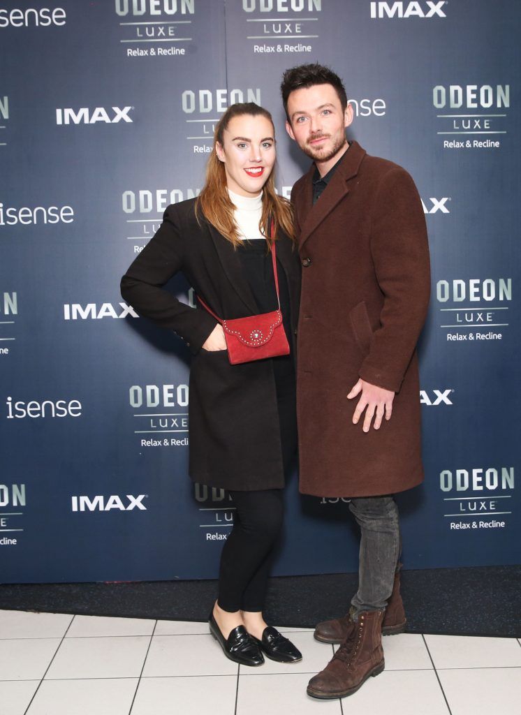 Sarah Hanrahan and Cathal Kenny at the launch of the new Odeon Luxe screens handmade fully reclining seats as Odeon Blanchardstown launch its new IMAX and iSense screens. Photo: Leon Farrell/Photocall Ireland