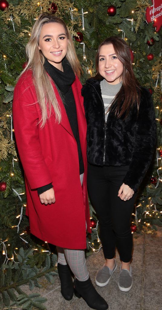 Mae McCreevy and Bronagh Keenan pictured at TV3's Xposé Christmas Market with Meagher's Pharmacy for the Peter McVerry Trust. Photo: Brian McEvoy