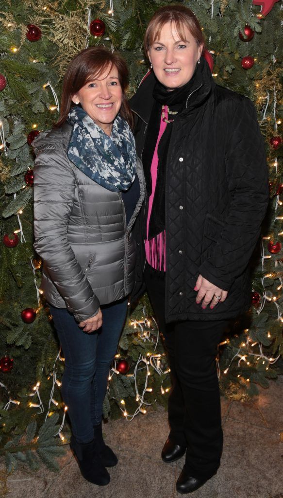 Catherine Finn and Geraldine Finn pictured at TV3's Xposé Christmas Market with Meagher's Pharmacy for the Peter McVerry Trust. Photo: Brian McEvoy