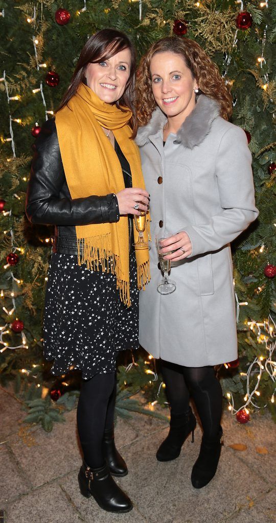 Ciara Delaney and Elaine O Connor  pictured at TV3's Xposé Christmas Market with Meagher's Pharmacy for the Peter McVerry Trust. Photo: Brian McEvoy