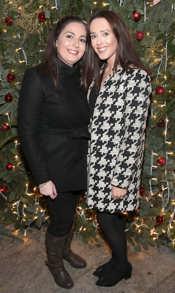 Rita Brady and Rebecca Marshall pictured at TV3's Xposé Christmas Market with Meagher's Pharmacy for the Peter McVerry Trust. Photo: Brian McEvoy