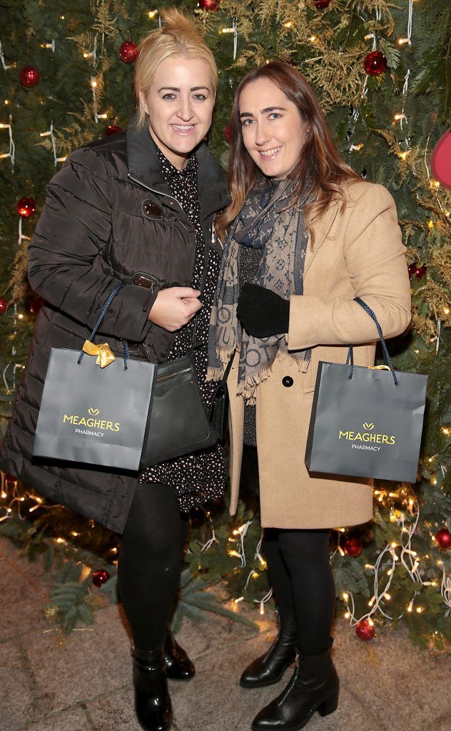 Lee Gleeson and Moira McAuliffe pictured at TV3's Xposé Christmas Market with Meagher's Pharmacy for the Peter McVerry Trust. Photo: Brian McEvoy