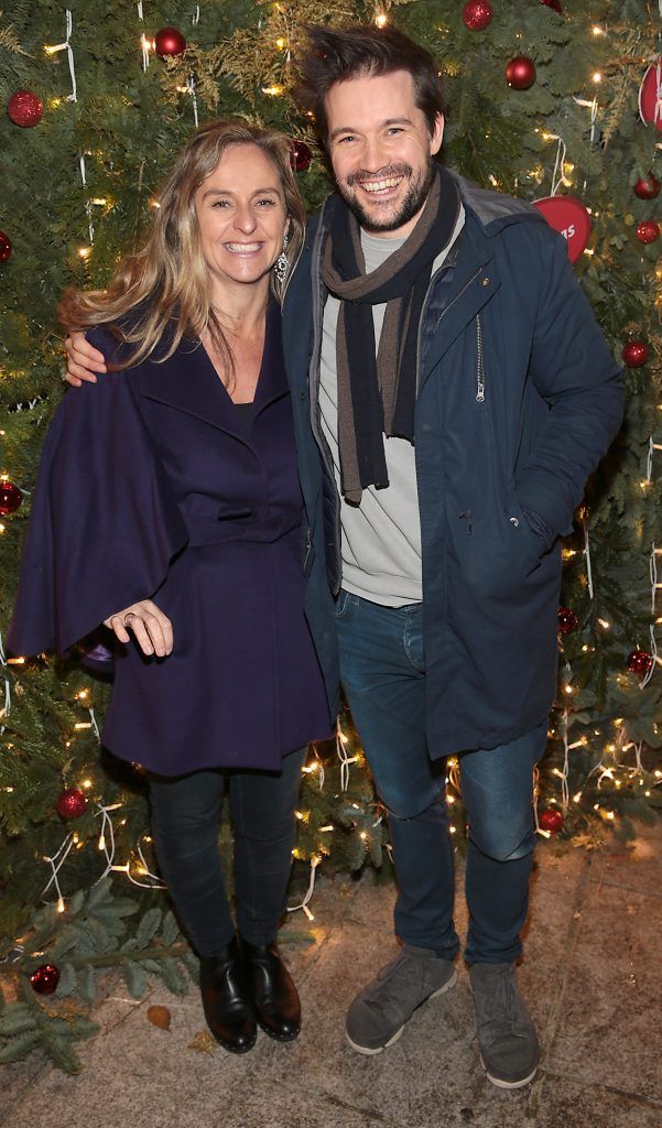 Debbie O Donnell and Daniel Readman  pictured at TV3's Xposé Christmas Market with Meagher's Pharmacy for the Peter McVerry Trust. Photo: Brian McEvoy
