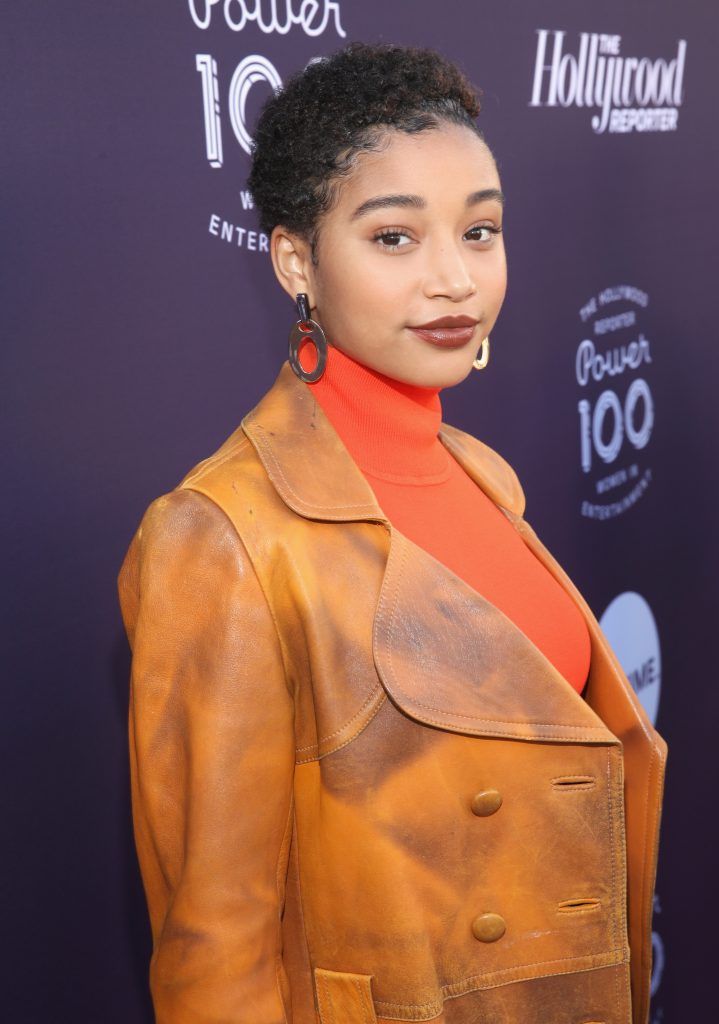 Amandla Stenberg attends The Hollywood Reporter's 2017 Women In Entertainment Breakfast at Milk Studios on December 6, 2017 in Los Angeles, California.  (Photo by Jesse Grant/Getty Images)