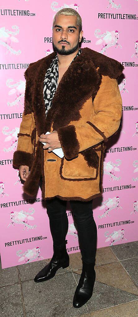 Umar Kamani pictured at the PrettyLittleThing party at the Opium Rooms, Dublin. Photo: Brian McEvoy