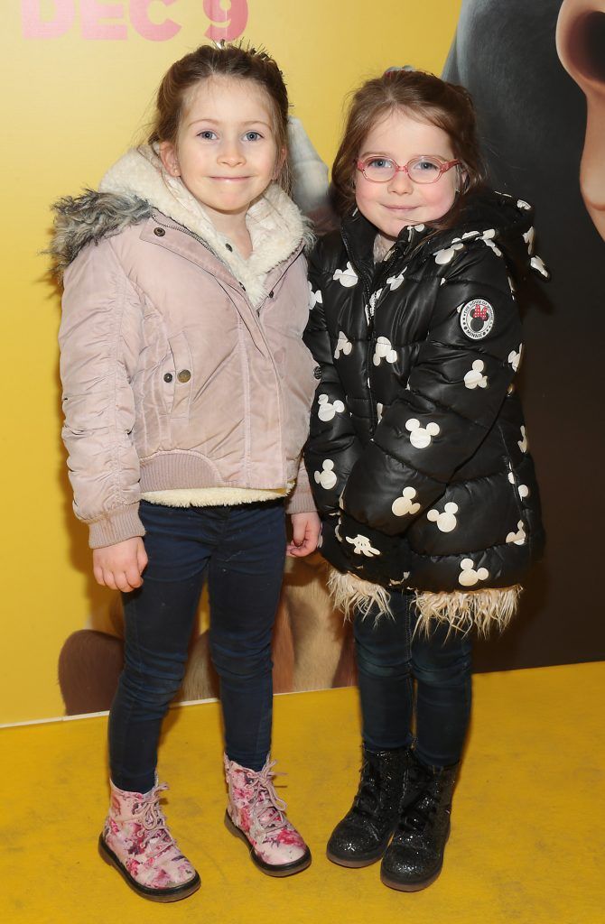 Megan Kavanagh and Madison Kavanagh at the special preview screening of Ferdinand at the ODEON Cinema in Point Square, Dublin. Photo: Brian McEvoy
