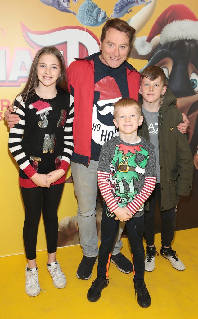 Summer Baker, Brian Baker, Dylan Baker and Cullann Baker at the special preview screening of Ferdinand at the ODEON Cinema in Point Square, Dublin. Photo: Brian McEvoy