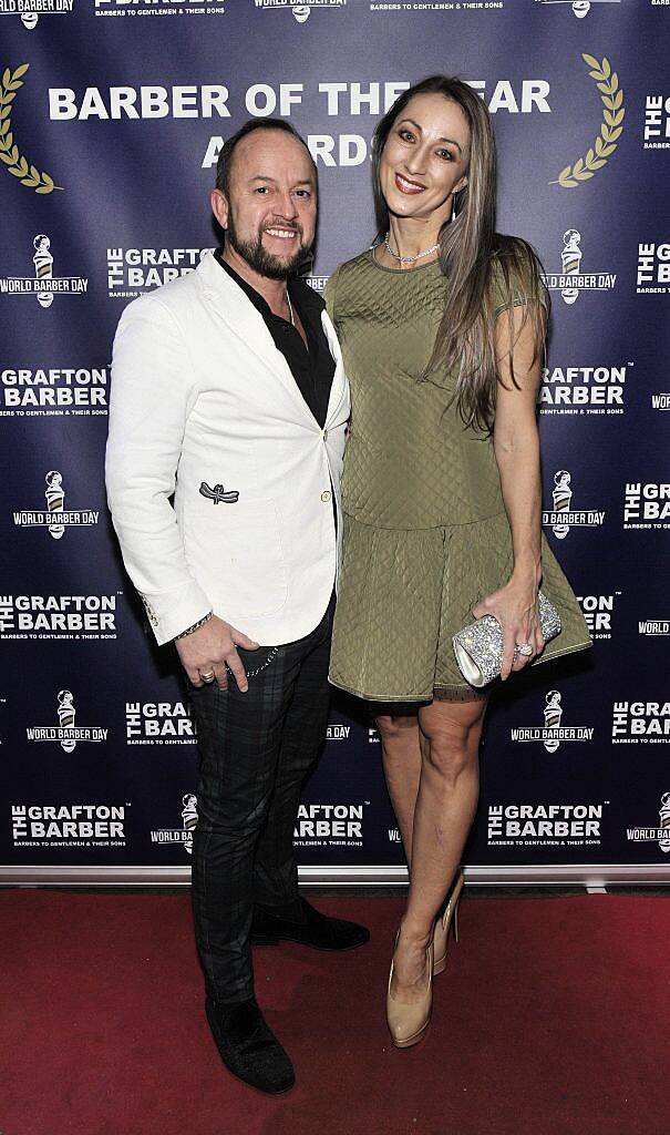 Iva Kovac and Kevin Dale at The Grafton Barber (Barber of the Year Awards 2017) in Everleigh Garden, Dublin. Photo: Patrick O'Leary