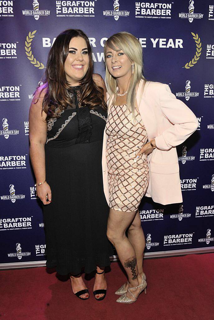 Claire Beakhurst and Jemma Beirne at The Grafton Barber (Barber of the Year Awards 2017) in Everleigh Garden, Dublin. Photo: Patrick O'Leary