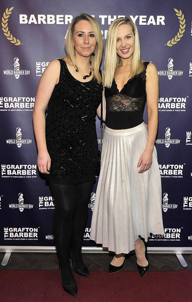 Anna Szynczak and Anna Purchala at The Grafton Barber (Barber of the Year Awards 2017) in Everleigh Garden, Dublin. Photo: Patrick O'Leary