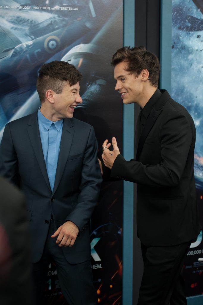 Barry Keoghan and Harry Styles at the New York premiere of 'Dunkirk' at AMC Loews Lincoln Square (Photo by Ivan Nikolov/WENN.com)