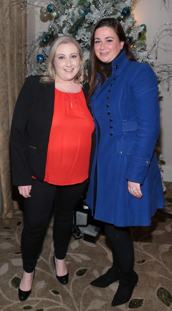 Julie Keating and Samantha Smith at the World Vision Women mean Business event at the Intercontinental Hotel in Ballsbridge, Dublin. Picture: Brian McEvoy