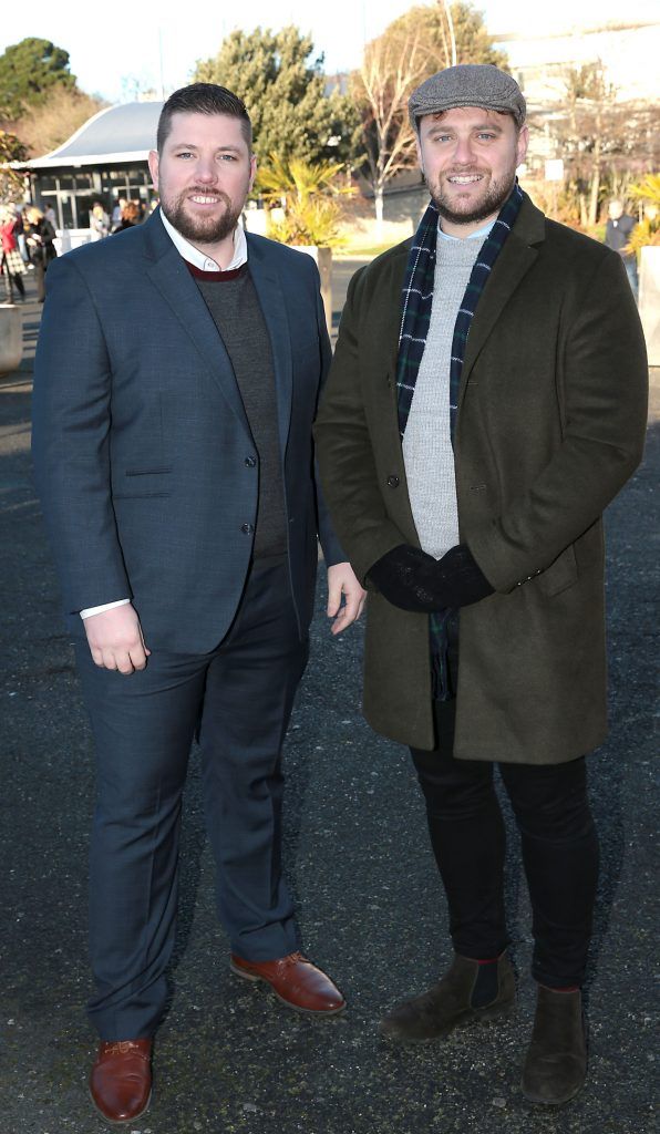 Graham Ward and Adam Doranat the Cliff Style awards at the Leopardstown Christmas Racing Festival 2017. Photo: Brian McEvoy