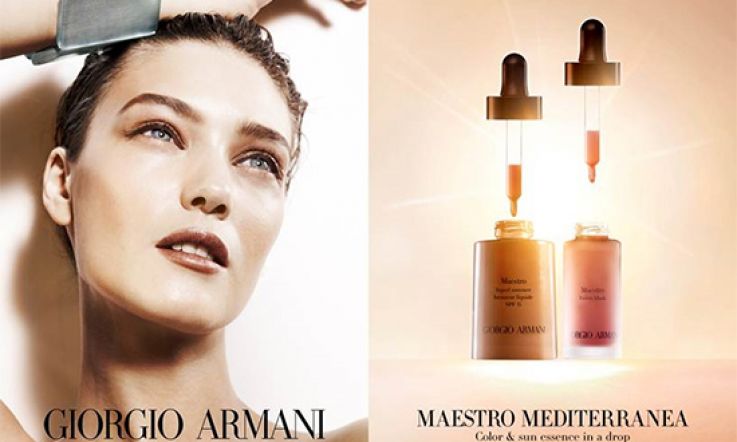 SNEAK PEEK! Giorgio Armani's Maestro Mediterranea Collection 2014: Liquid Summer Bronzer And Fusion Blush. SWOON