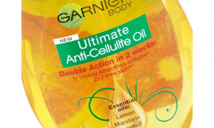 Tackling Cellulite with Garnier Body Ultimate Beauty Anti-Cellulite Oil: Orange Peel-y Bums at the Ready
