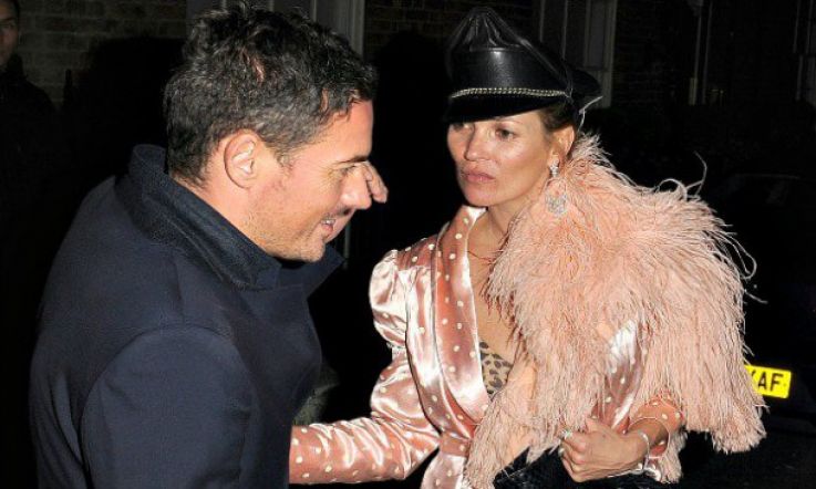 Feathery Fashion: Kate Moss Wears Big Bird's Pyjamas for a Night on the Town