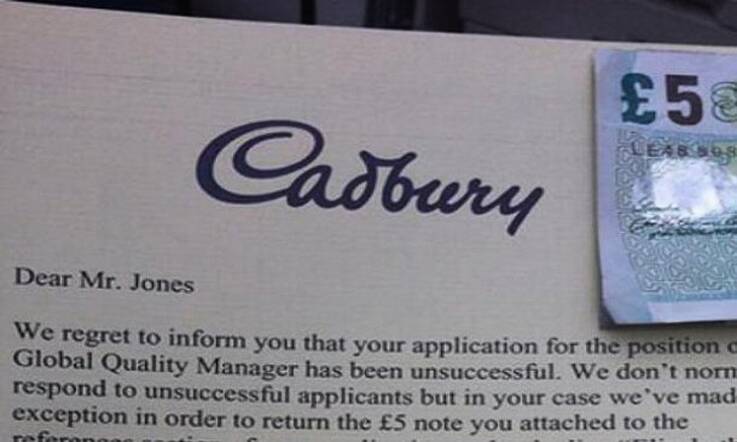 Cadbury's Job Rejection Letter is Willy Wonka-Worthy | Beaut.ie