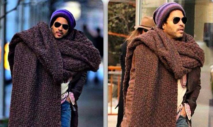 Lenny Kravitz's Scarf. Discuss.