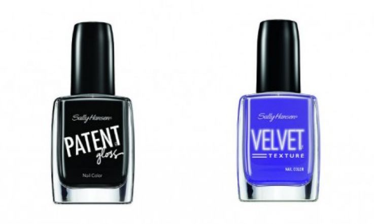 Sally Hansen Textured Nails in Patent and Velvet