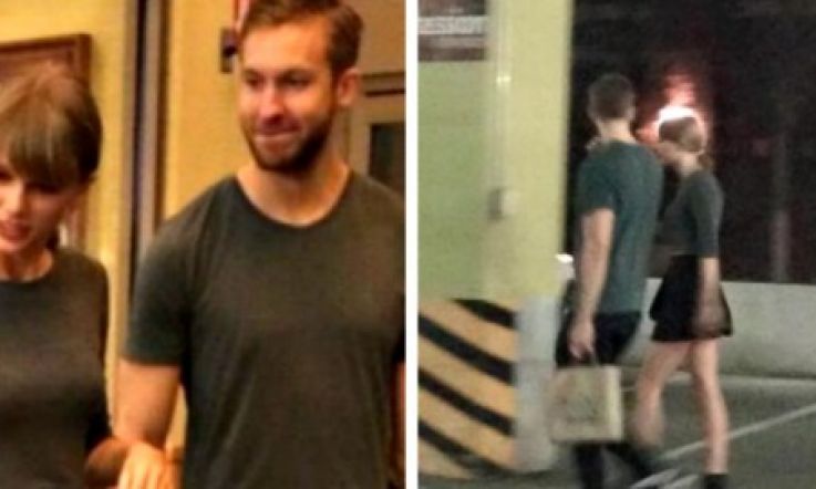 Taylor Swift & Calvin Harris Were Out & About In Very Similar Garb
