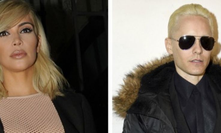 Jared Leto & Kim K Appear To Enter Draco Malfoy Lookalike Competition