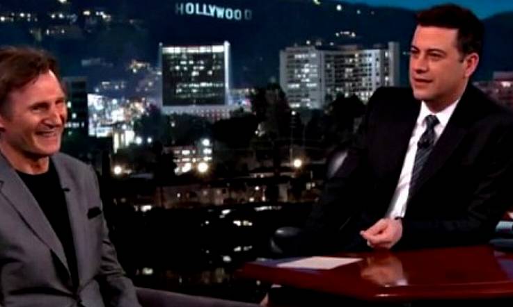 Liam Neeson and Jimmy Kimmel Discuss Paddy's Day in Ireland...