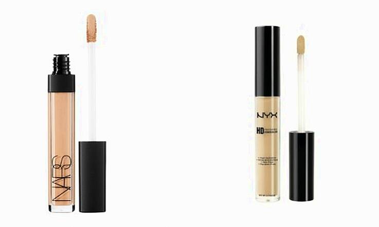 Wednesday Dupe: Nars Radiant Creamy Concealer and NYX HD Concealer