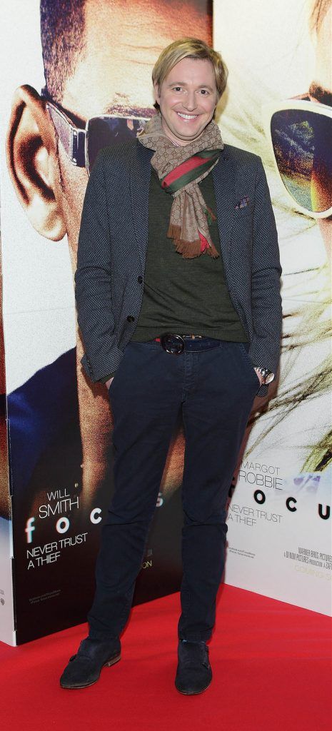 Norman Pratt at the Irish premiere screening of Will Smiths new film Focus at Cineworld,Dublin.Picture:Brian Mcevoy.