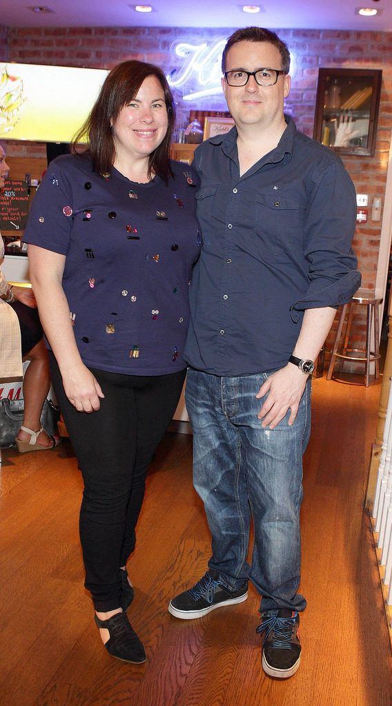 Grainne Ahern and Martin Boyle at the Kiehl’s Daily Reviving Concentrate skincare launch  at Kiehl’s, Wicklow Street ,Dublin..Picture Brian McEvoy