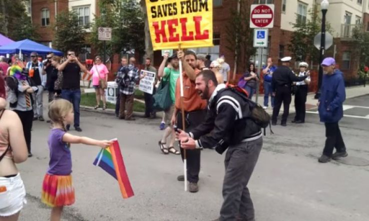 Fair Play: Seven-Year-Old Little Girl Stands Up to Homophobic Preacher