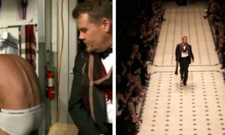 James Corden Closes Burberry's LA Fashion Show