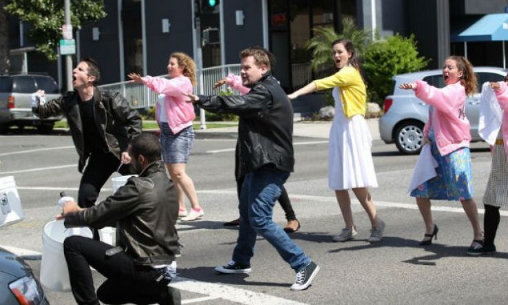 James Corden Stops Traffic in LA with his Performance of 'Grease'