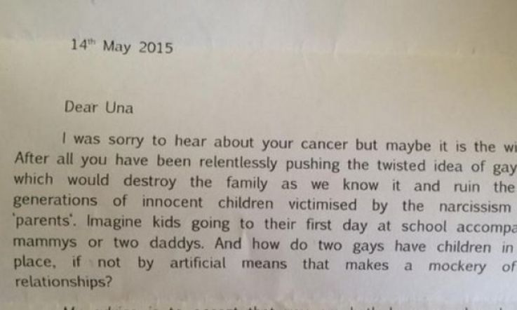 Una Mullally Received a Sickening Piece of Hate Mail Today