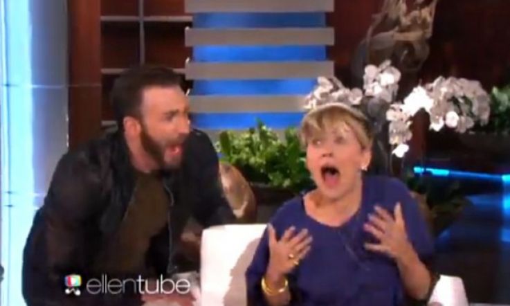 Chris Evans Scares 7 Shades Out of Scarlett Johansson on Ellen