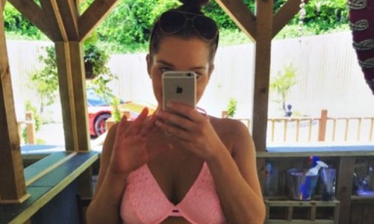 Helen Flanagan Rocks a Bikini With Full-Term Baby Bump