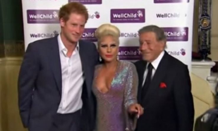 The Moment Prince Harry Met Lady Gaga (oh, and Tony Bennett)