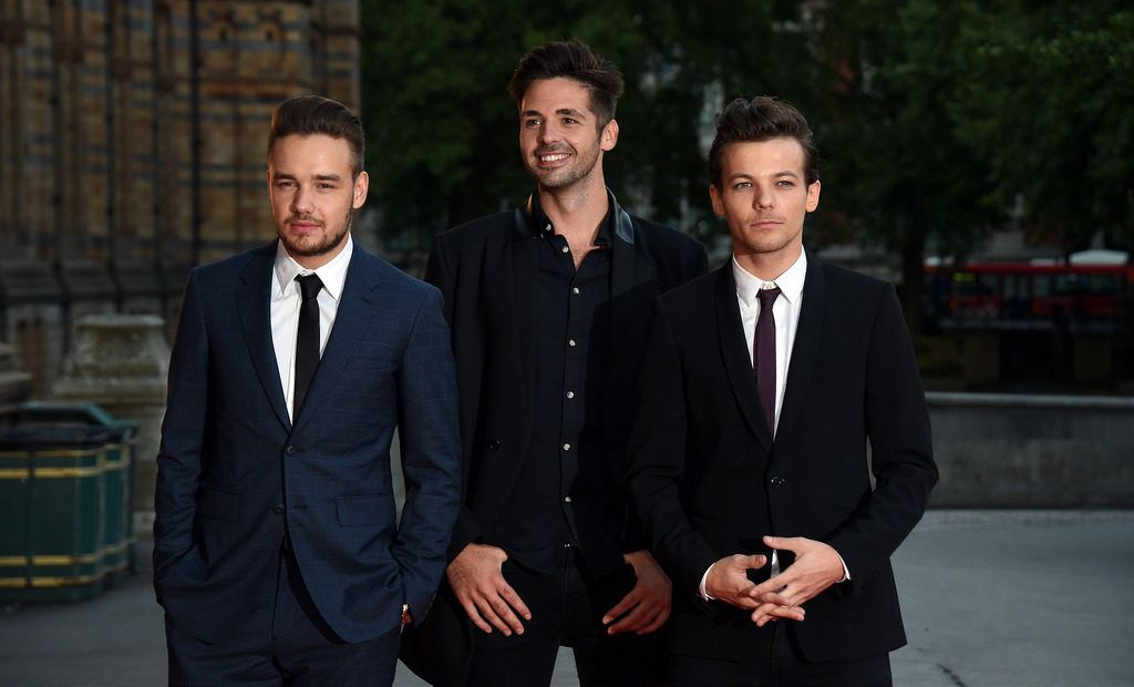 LONDON, ENGLAND - AUGUST 10:  Louis Tomlinson, Ben Haenow and Liam Payne attend the Believe in Magic Cinderella Ball at Natural History Museum on August 10, 2015 in London, England.  (Photo by Stuart C. Wilson/Getty Images)