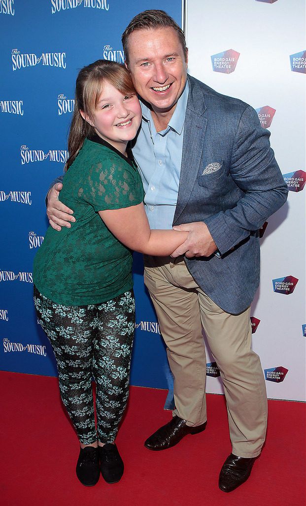 Holly Byrne and Shay Byrne at the  opening night of The Sound of Music at The Bord Gais Energy Theatre Dublin..Pictures:Brian McEvoy.