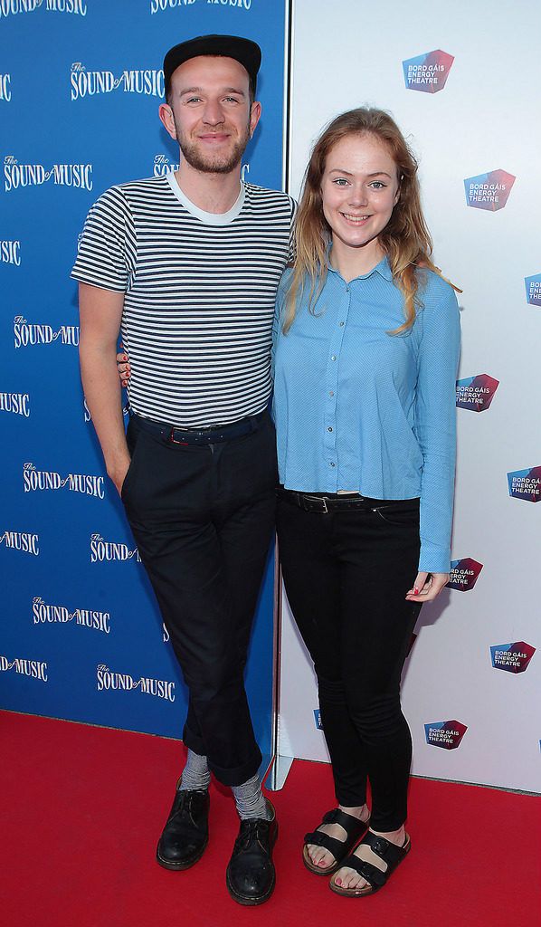 Ryan McConnell and Zoe Ledwith at the  opening night of The Sound of Music at The Bord Gais Energy Theatre Dublin..Pictures:Brian McEvoy