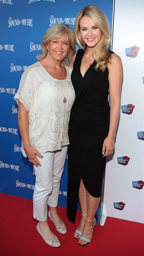 Claire Garrihy and Aoibhinn Garrihy at the  opening night of The Sound of Music at The Bord Gais Energy Theatre Dublin..Pictures:Brian McEvoy.