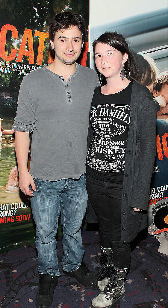 Jack Meilrath and Catherine Fitzpatrick at the special preview screening of Vacation at Cineworld .Dublin..Picture:Brian McEvoy.