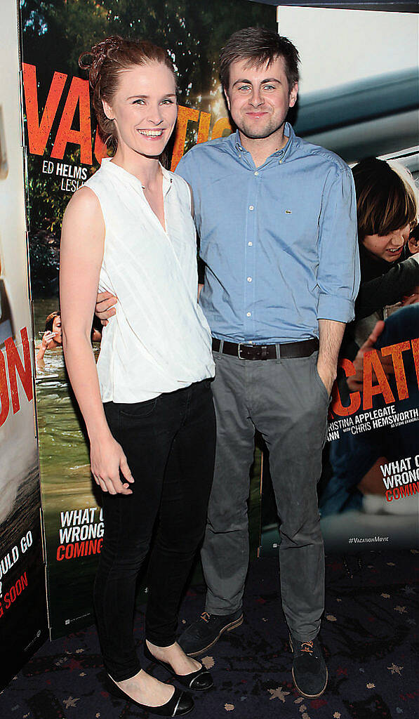 Blanaid Hughes and James Williams at the special preview screening of Vacation at Cineworld .Dublin..Picture:Brian McEvoy.