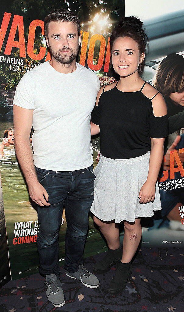 David Costello and Claire Kennedy at the special preview screening of Vacation at Cineworld .Dublin..Picture:Brian McEvoy.